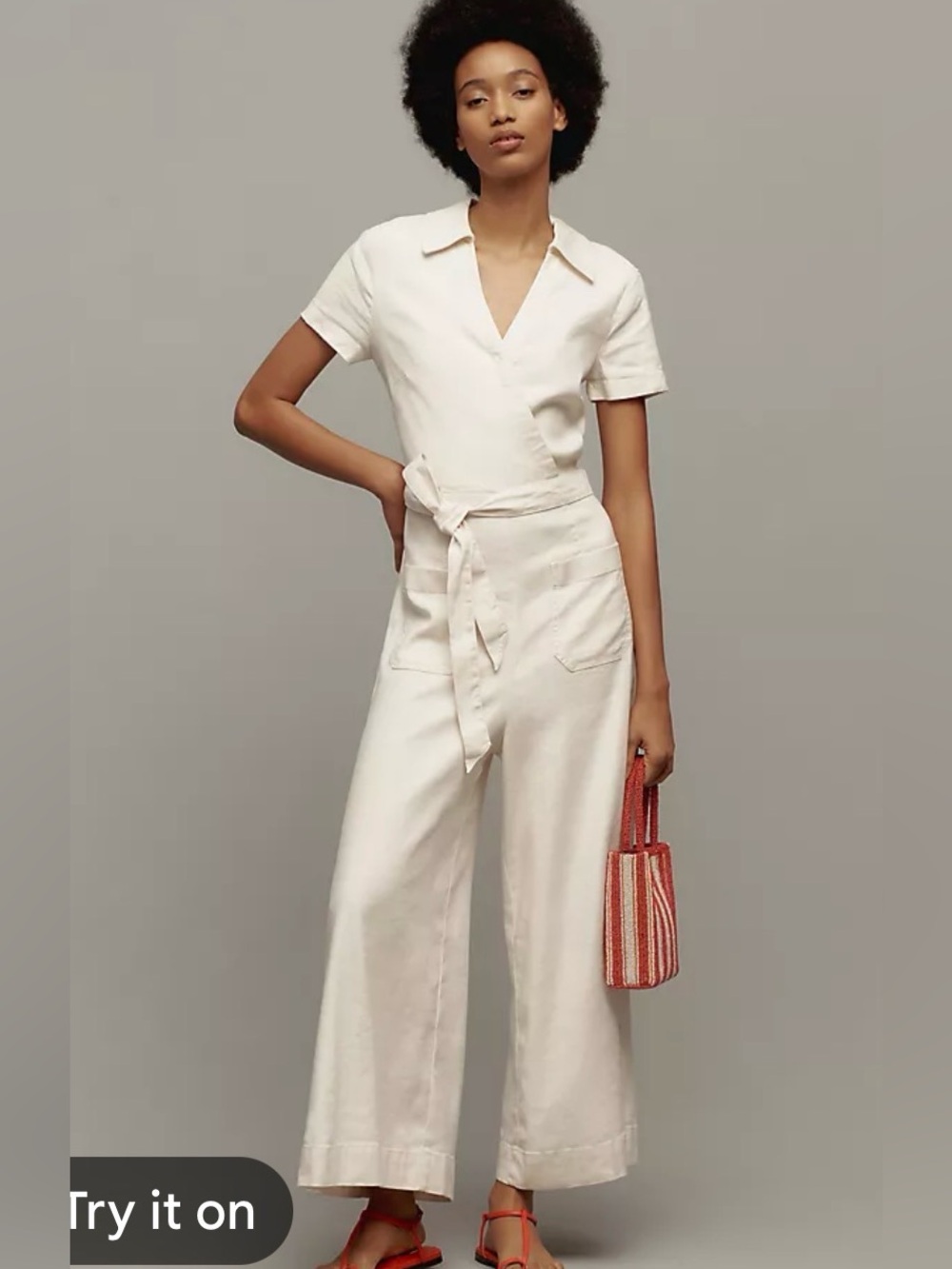 Maeve Anthropologie culotte wrapped jumpsuit